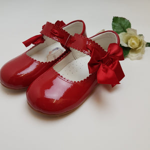 Red mary jane shoes