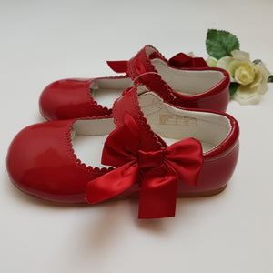 Red mary jane shoes