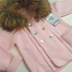 Rahigo knitted coat - pink