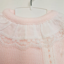 Load image into Gallery viewer, Pink baby knitted 2 piece set
