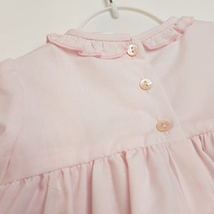 Pink baby smocking dress & panty