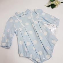 Load image into Gallery viewer, Baby blue romper
