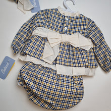 Load image into Gallery viewer, Babiné baby dress, pant &amp; bonnet set

