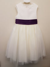 Load image into Gallery viewer, Purple sash occasion dress 2 year
