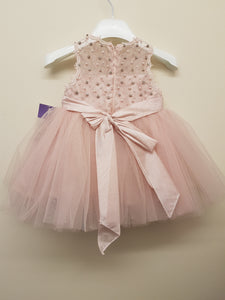 Pink bow occasion dress