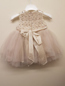 Mocca bow occasion dress