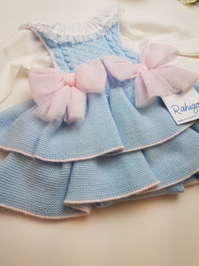 Rahigo blue/Pink dress & socks.