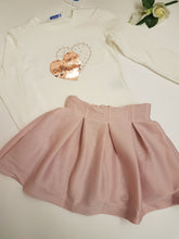 Load image into Gallery viewer, Heart top and skirt - pink 9 year
