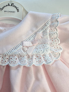Sarah Louise Pink/white Dress