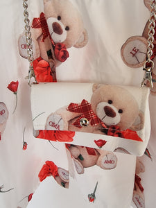 Girls Teddy Bear Dress & Bag