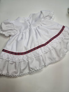 Tartan Frilly New baby dress