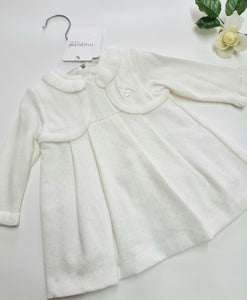 Dotty ivory baby dress
