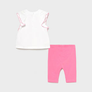Camellia pink Toddler leggings set
