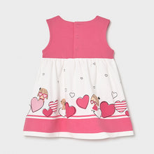Load image into Gallery viewer, Pink heart baby dress
