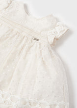Load image into Gallery viewer, Ivory occassion baby dress &amp; panty
