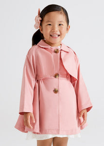 Mayoral girls blush pink coat