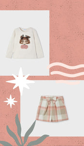 Pink Winter Top & Short outfit