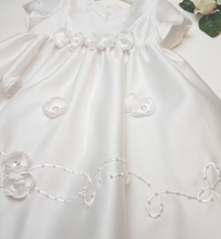 Load image into Gallery viewer, Satin White dress 18 month
