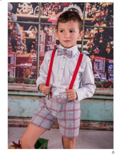 Load image into Gallery viewer, Boys grey/red spanish set

