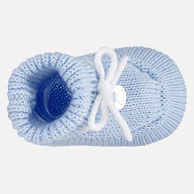 baby boys knitted bootie - Ctwinkles
