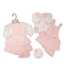 Load image into Gallery viewer, Swan Baby Pink Romper outfit
