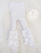 Load image into Gallery viewer, Baby tights 3 bow
