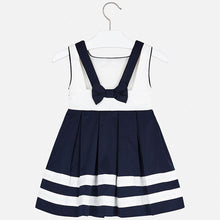 Load image into Gallery viewer, Mayoral white/navy smart Dress
