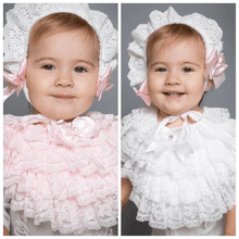 Load image into Gallery viewer, Frilly baby bib
