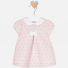 Load image into Gallery viewer, Jacquard pink baby dress

