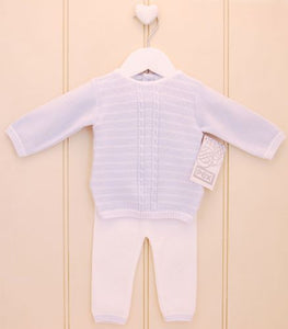 Knitted baby boy outfit