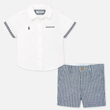 Load image into Gallery viewer, Baby Boys Smart Shirt &amp; Short Set
