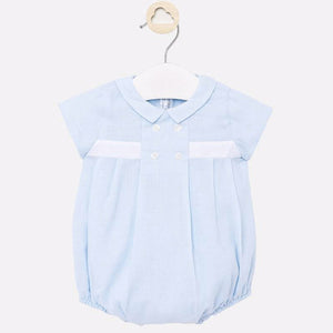 Baby blue romper mayoral