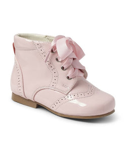 Childs White Lace Boots