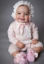 Load image into Gallery viewer, Knitted romper &amp; bonnet - Ctwinkles
