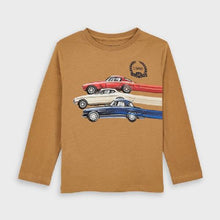 Load image into Gallery viewer, Boys tshirt top cars mayoral long sleeve
