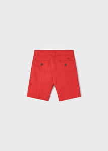 Red Twill Chino shorts