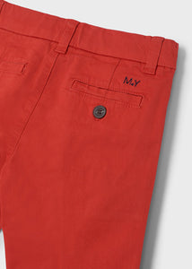 Red Twill Chino shorts